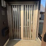 【新城市】玄関引戸を一日でリフォーム・新城市F様